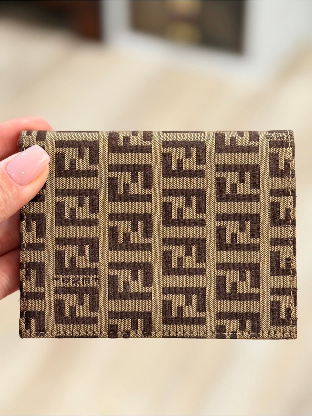 Fendi  Brown Monogram FF Canvas Bifold Wallet ⭐️